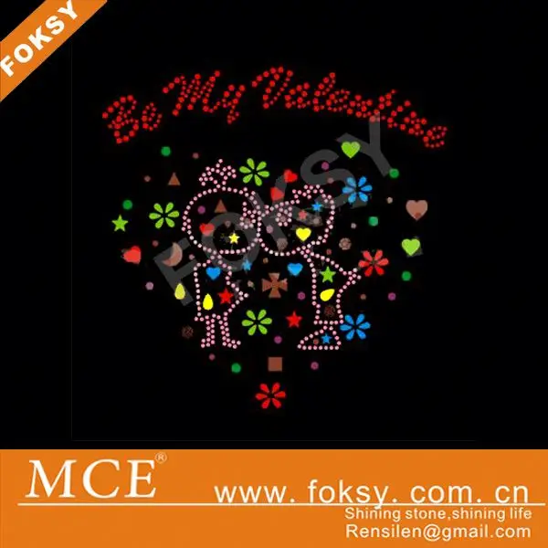 Be My Valentine Утюг-на горный хрусталь передачи для платья