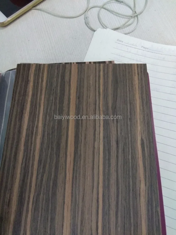 engineered white face veneer ebony wood veneer