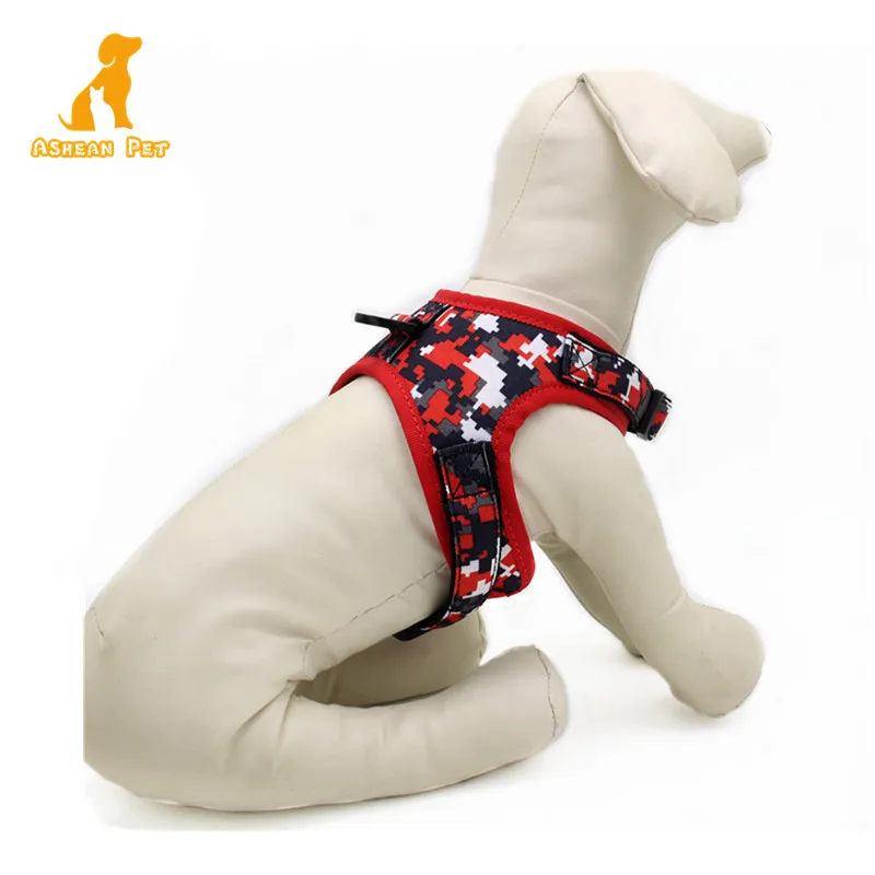 Cheap Price Chest Strap Camouflage Nylon Pet Dog Leads Leash And Harness