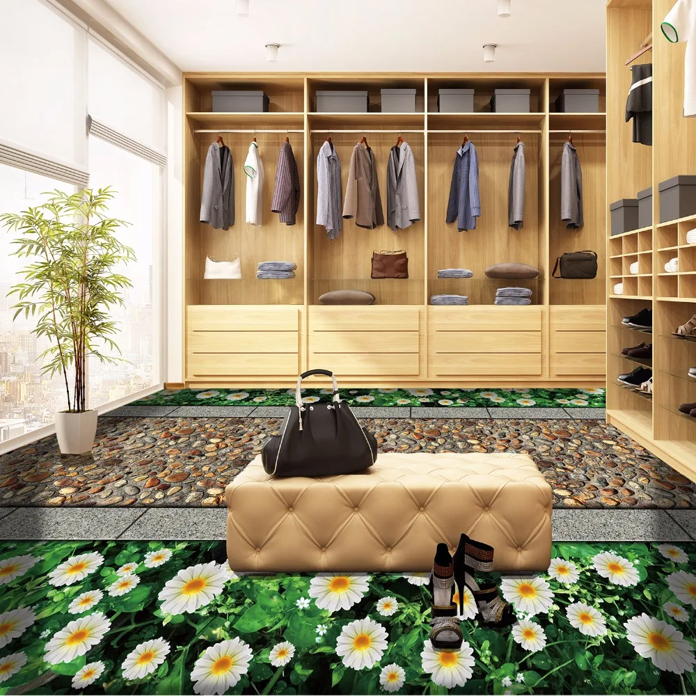 
Grass Carpet High Quality With Certification 3D Green Stone Anti-slip Home Hotel Decorative Mat Rug 