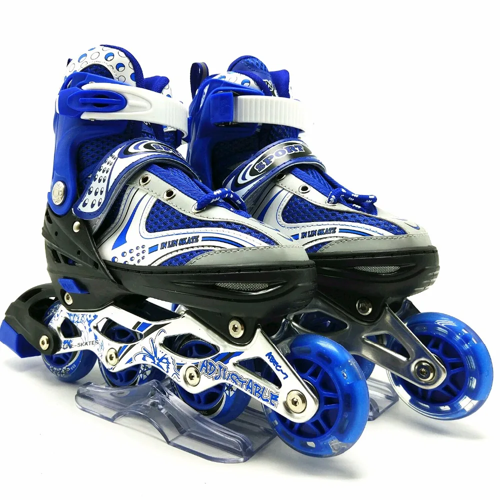 
2017adjustable quad roller skates for boy wholesale inline skate wheel 70mm land skate shoes 