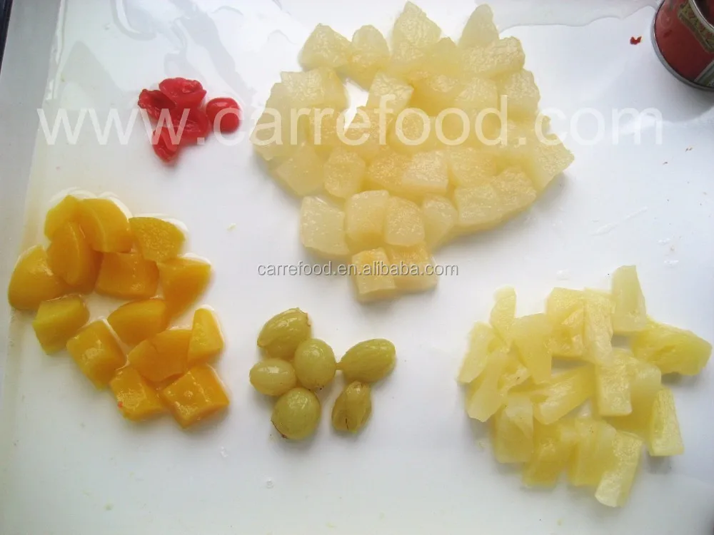 Fruit cocktail thailand / fruit cocktail in syrup / Cocktail fruits in cans