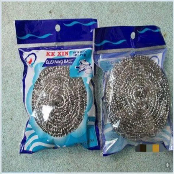 durable flat stainless steel scourer in bulk packing AISI 410 scrubber sponge