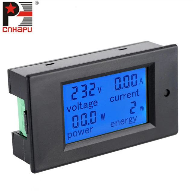 PZEM-021 4 в 1 AC80-260V 20A измеритель напряжения тока мощности электроэнергии, цифровой измеритель зажима, оптический измеритель мощности