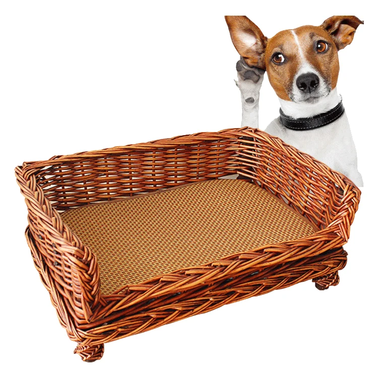 Renel Wholesale  Willow Wicker Luxury Dog Pet Bed