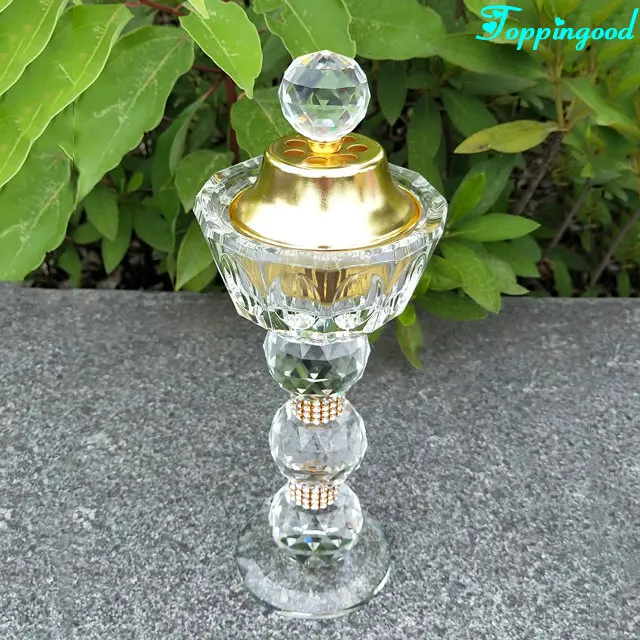 Crystal Cut Bakhur Bakhoor Burner Incense Arabian Eid Ramadan Islamic Gift
