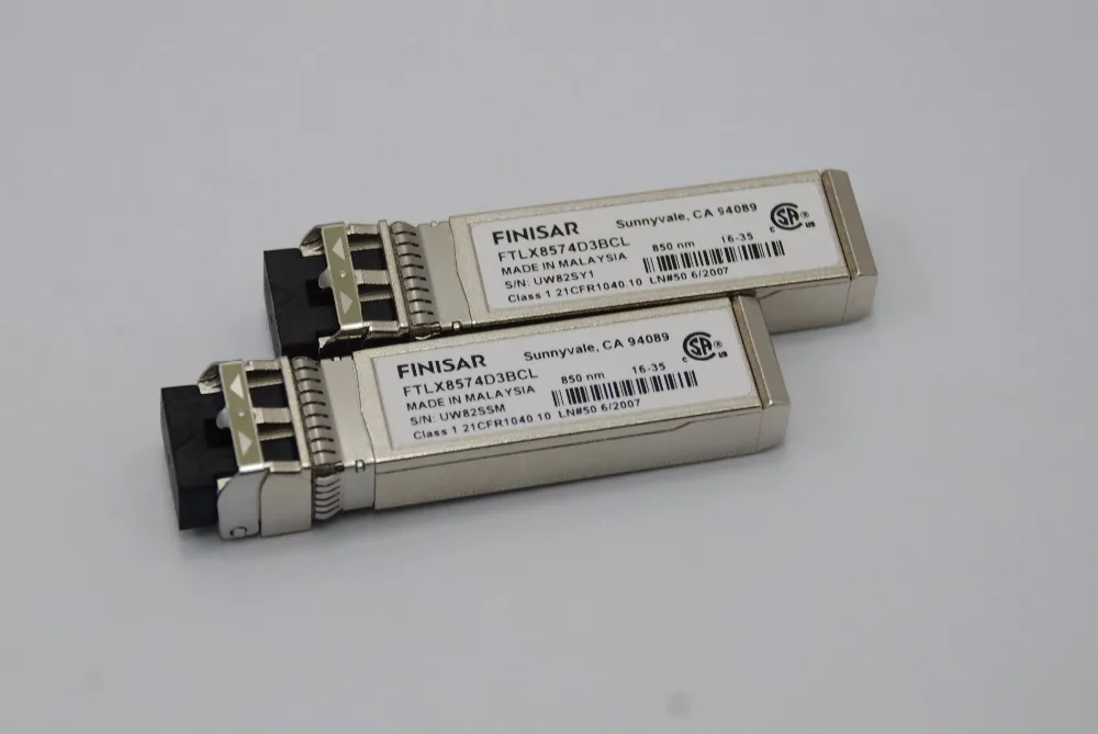 Finisar FTLX8574D3BCL 10G SFP+ 850nm Multimode 10GBase-SR SW 400m SFP+ Optical Transceiver