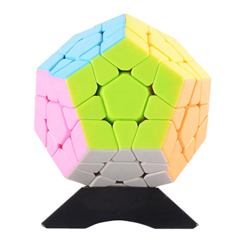 
professional 7.4cm anti stress puzzle 12 surfaces speed megaminxed cube with 3 layer 