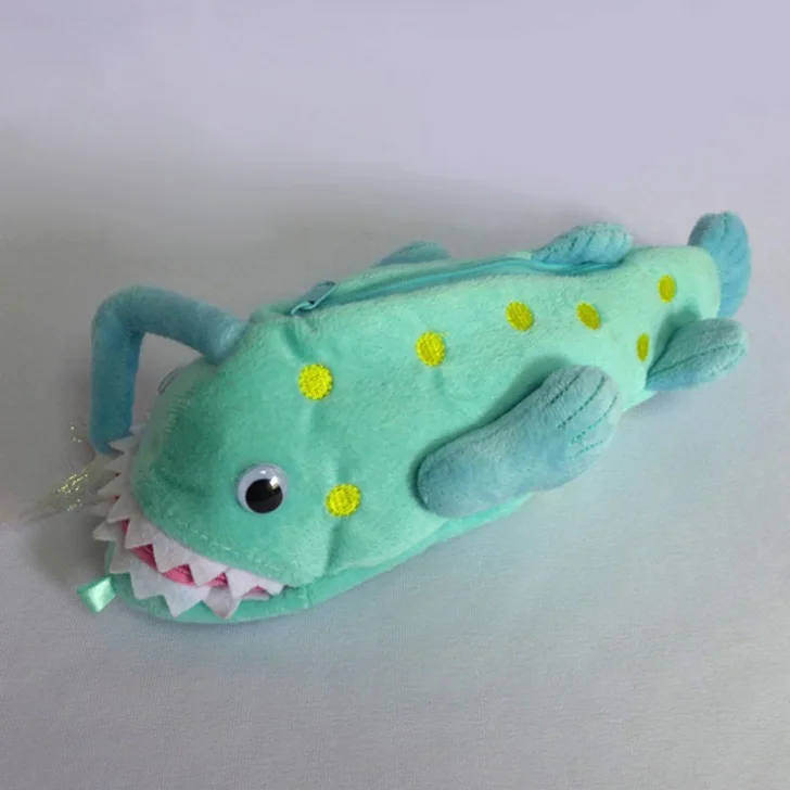Creative Novelty Lifelike Fish Shark Design Pencil Bag Cheap Shark Pencil Case