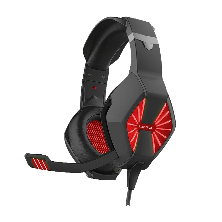 OEM Custom Led Light PS4 Noise Cancelling Gaming Headsets wired glowing headphone 3.5 MM  USB