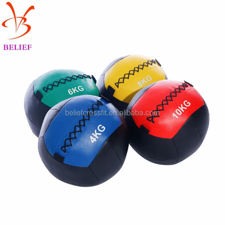 2019 New Designed Cross Fitness PU medicine balls/wall ball