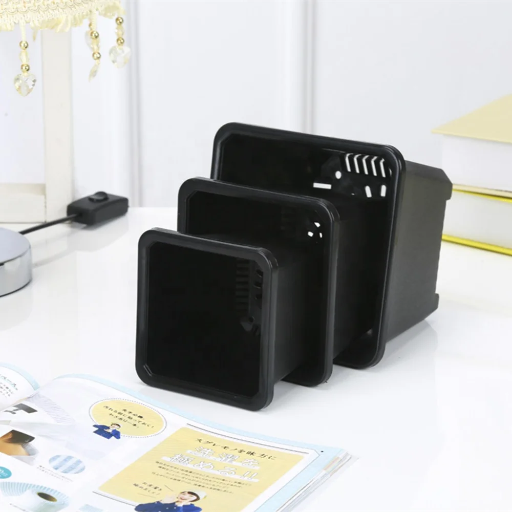 Garden Sets 4 inch Plastic Sedum Crassula Ovata Bonsai Flower Planter Pot in Blulk