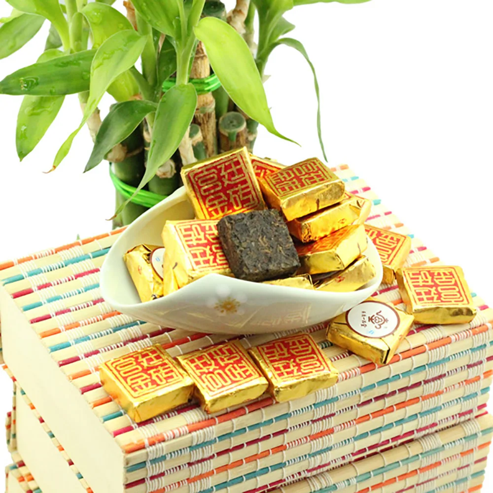 
Chinese puer tea weight loss 8 to 10g tea square puer tea 