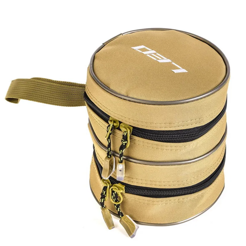 2021 рыболовная катушка, аксессуары, сумка для снастей, двухслойная холщовая портативная коробка для приманок, рюкзак, сумки для спорта, кемпинга, пешего туризма, рыбалки