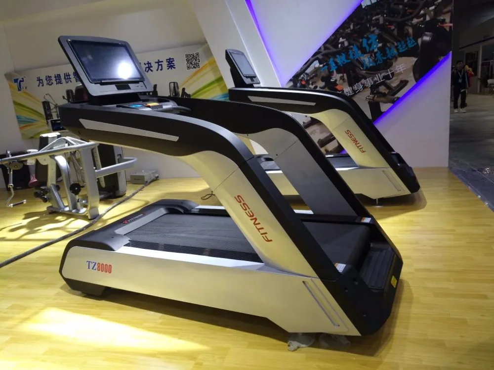 7HP Cardio Exercise Equipment Fitness Sports Running Machine Commercial Treadmill With Big Screen