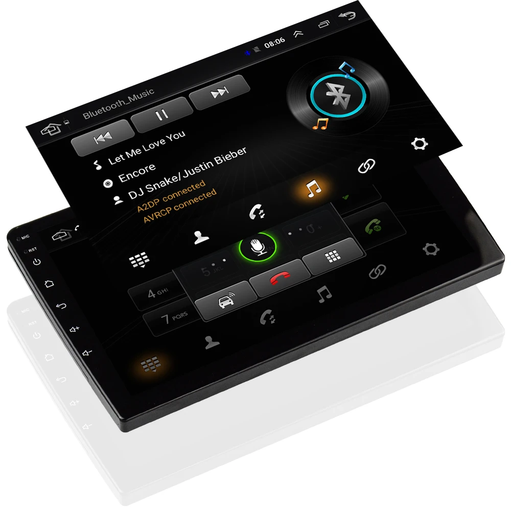  Универсальный автомобильный стереопроигрыватель HINZ android 9 1 10 дюйма HD full touch screen 1024*600 2 din автомобильная магнитола для