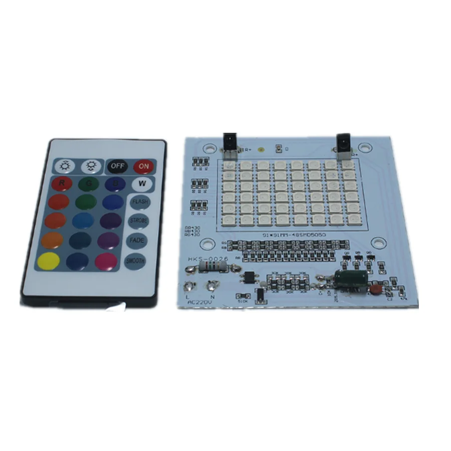 114 pcs SMD5050 RGB Led AC220V 50W Cob led module with remote