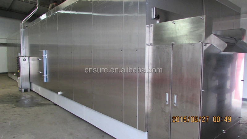 Fluidized Bed IQF Tunnel Freezer