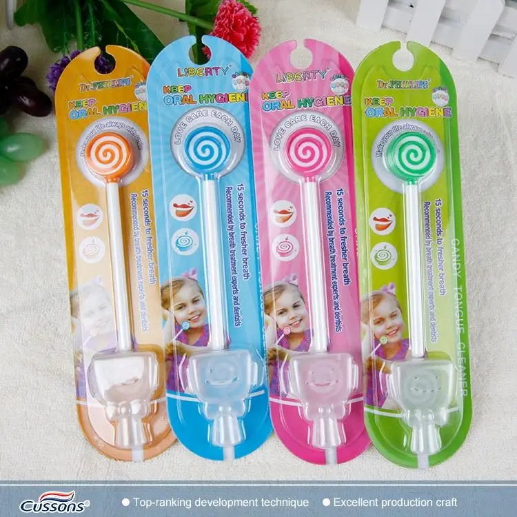 Hot sale china manufacture oral baby touthbrush baby cleaner children candy kids tongue cleaner