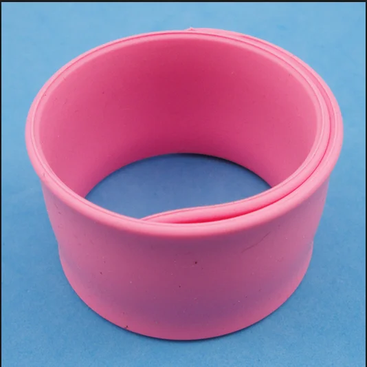 Silicone slap debossed wristband customize silicone slap band  bracelet