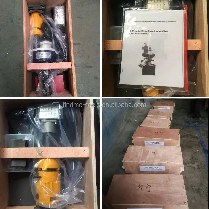 Low price ISE-80 internal expansion type pipe beveling machine pipe cutting and beveling machine