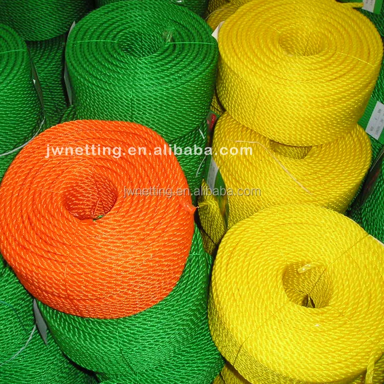 
Braided or Twisted PE, PP, Nylon, polyester Rope 