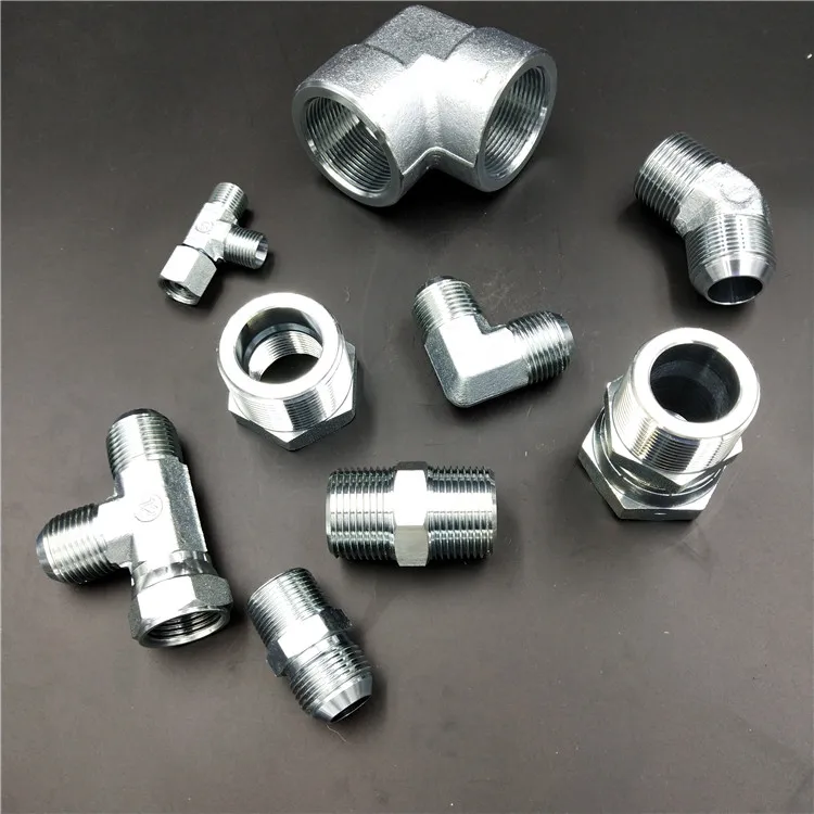 China manufacturer carbon adaptor thread hydraulic fittings nipple
