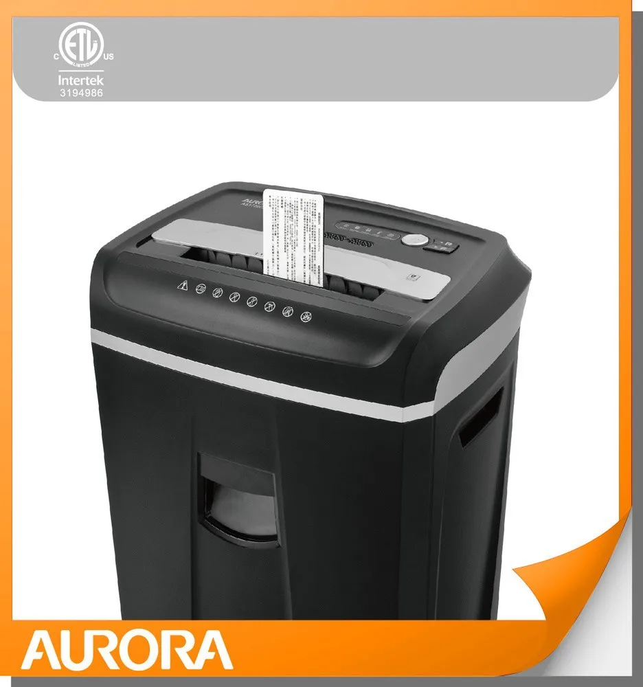 Аврора AS1720CM пластиковый бумажный измельчитель, 17 листов (A4) Мини crosscut 4x12 мм, сверхмощный измельчитель для офиса