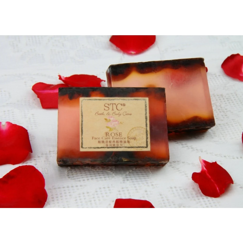 
Wholesale natural face cleasing soap rose beauty whitening face soap 