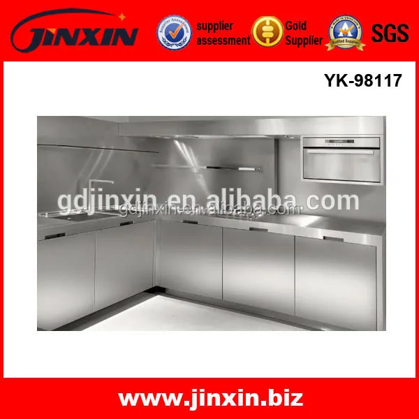 
Stainless Steel modern household/commercial kitchen cabinet YK-98117 