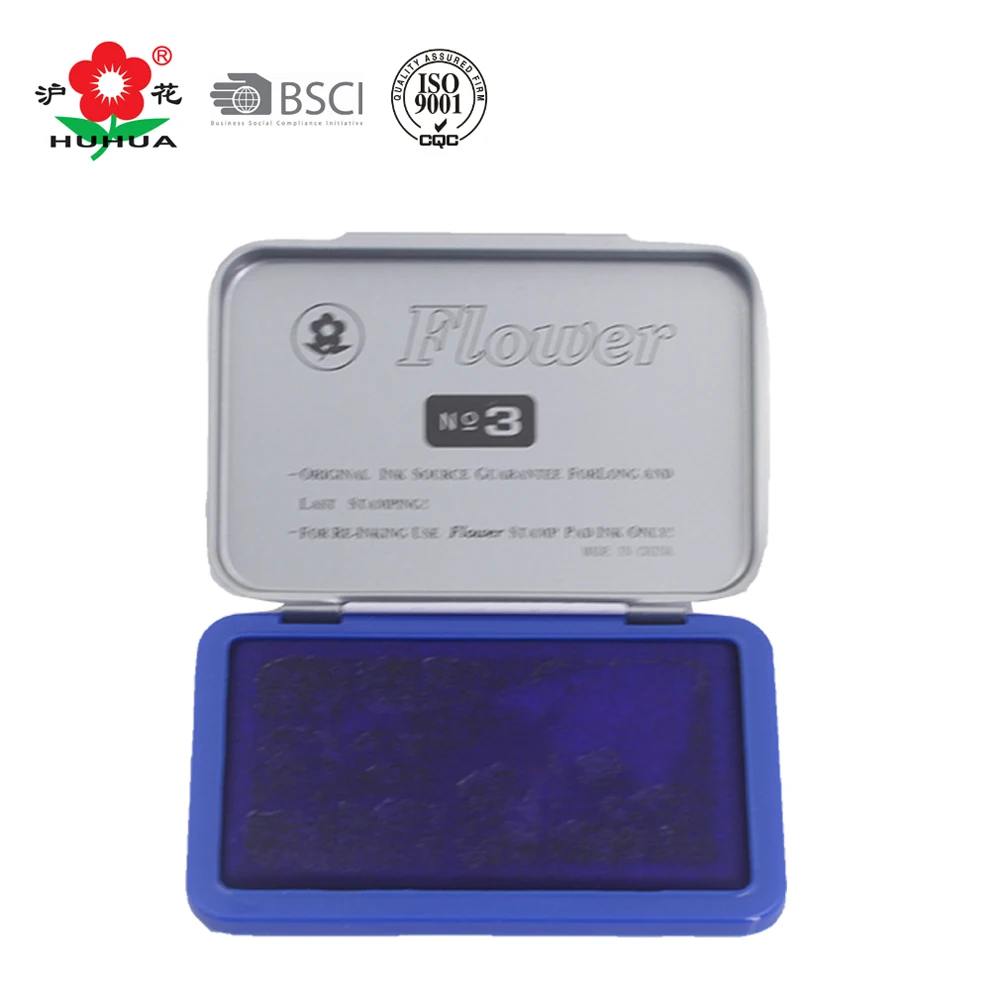metal office big stamp ink pad for stamp