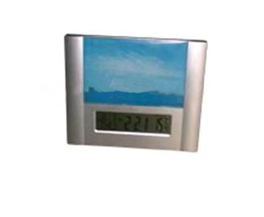 Modern Classic Square Design LCD Large Digital Photo Frame Desk Clock