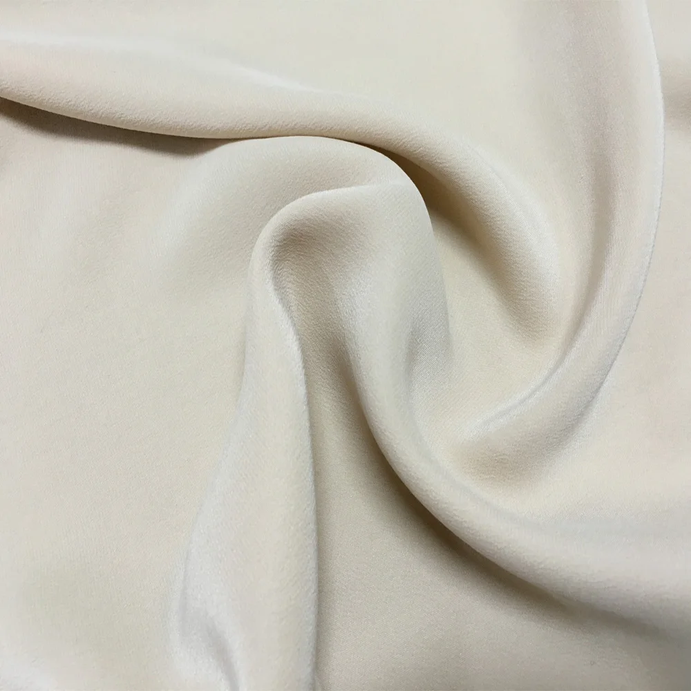 Матовая шелковая атласная ткань высокого качества для платьев, потертая песком