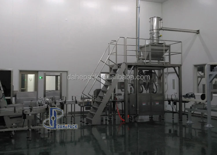 Factory Price Automatic Tin Can Bottle Milk Powder Filling Capping Machine