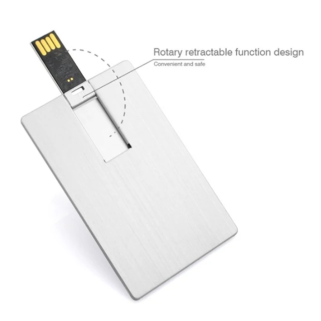 USB флеш-накопитель 16 Гб 16 Гб металлическая карта в форме кредитной карты USB 2,0