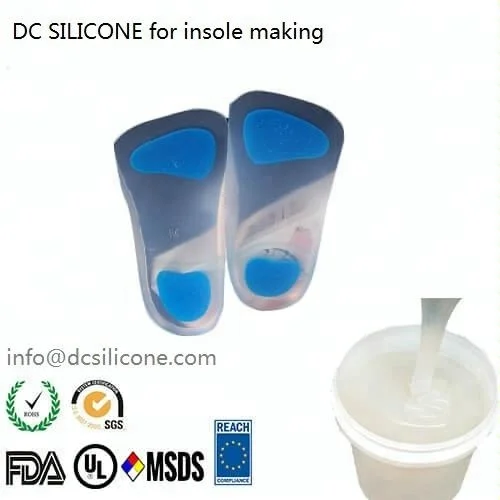 skin safe silicone insole making platinum cure liquid silicone rubber