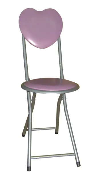 Kids round back padded metal folding chairs with round seat wholesale