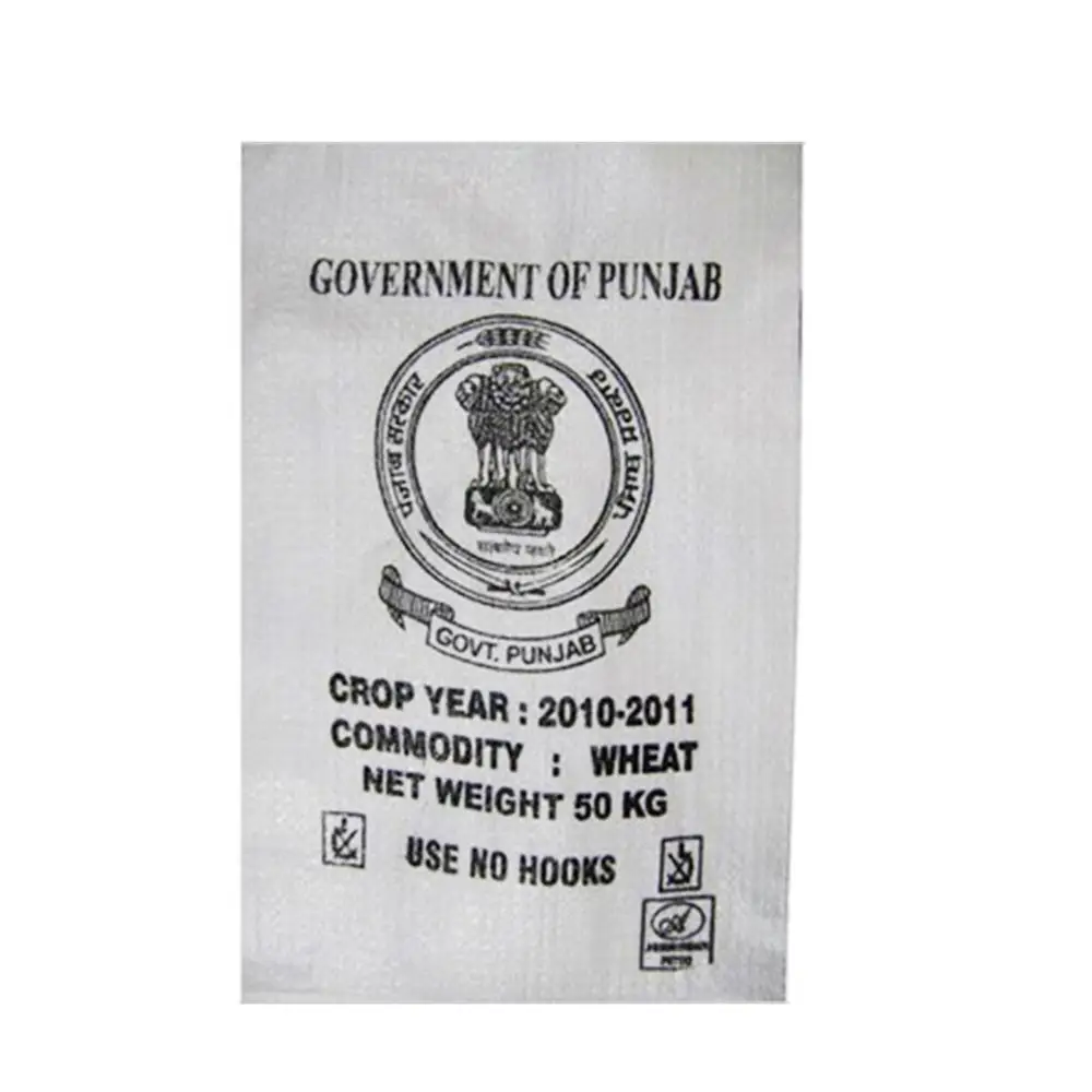 Hot sale rice pp raffia bag/sack for flour food wheat 25kg 50kg woven polypropylene sacos
