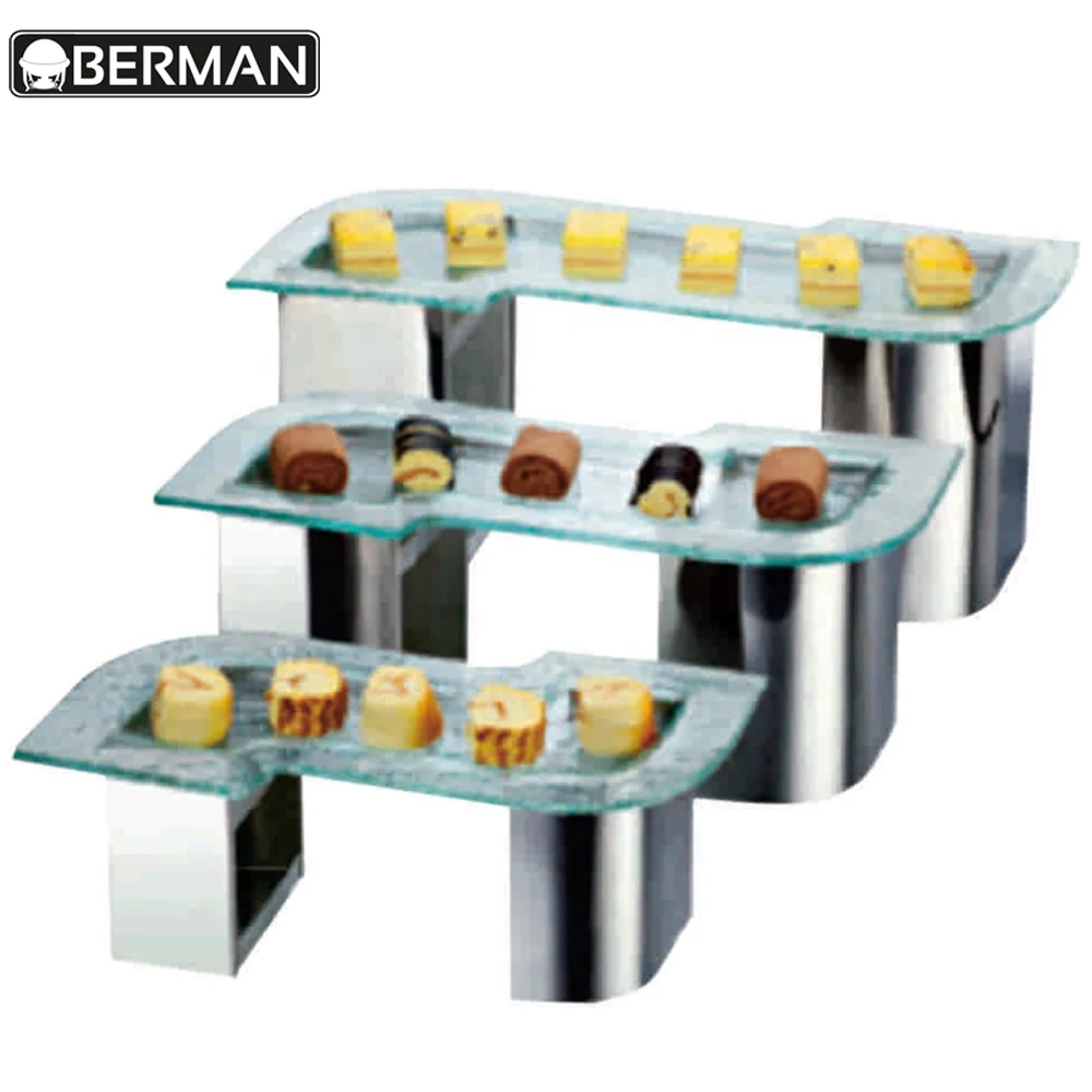 High quality bar supplies and equipment salad buffet display stand,catering stands and displays and risers for sale