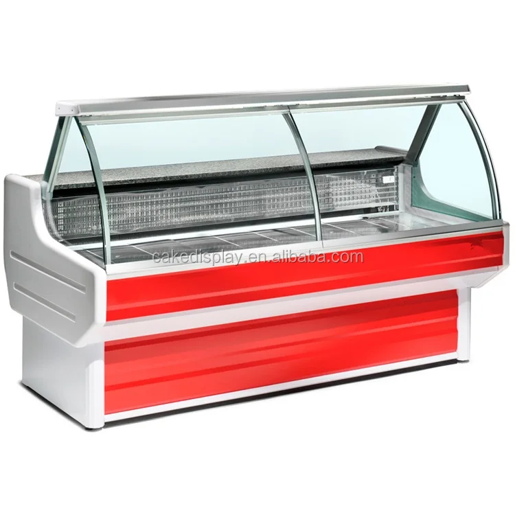 Supermarket Equipment Fan Cooling Meat Display Freezer