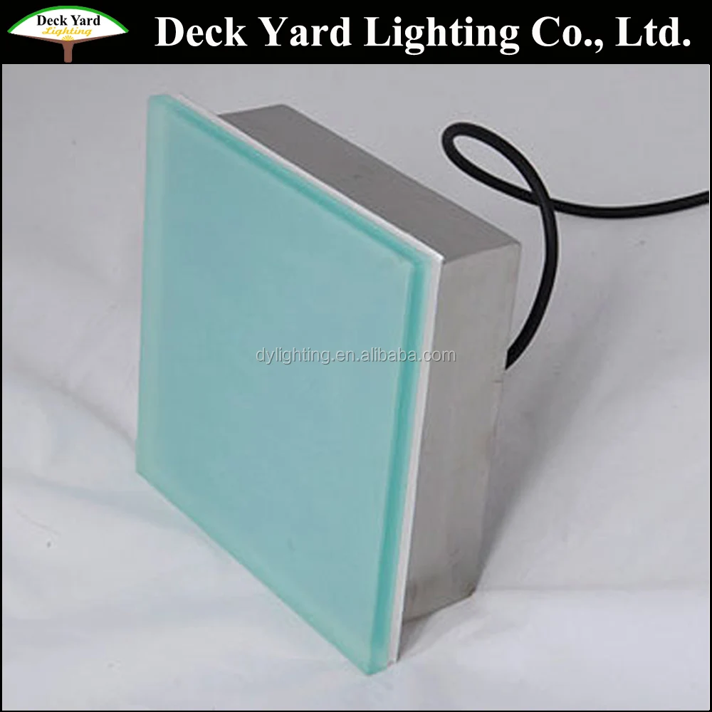 RGB Underground Light Led Glass Brick Led Paving Brick Lights