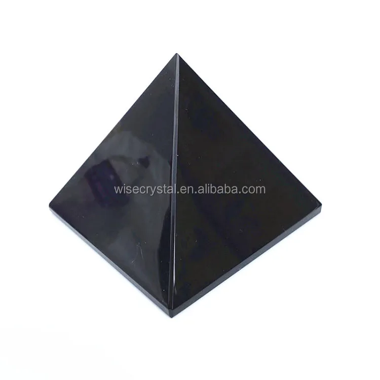 Quartz positive energy healing obsidian crystal pyramid Wholesale chakra