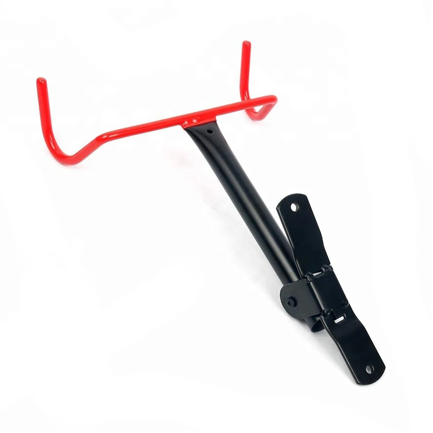 Home Bike Hanger Wall Mount Double Bicycle Rack Wall Hook Flip-Up Bike Holder Stand Storage System for Garage and Shed