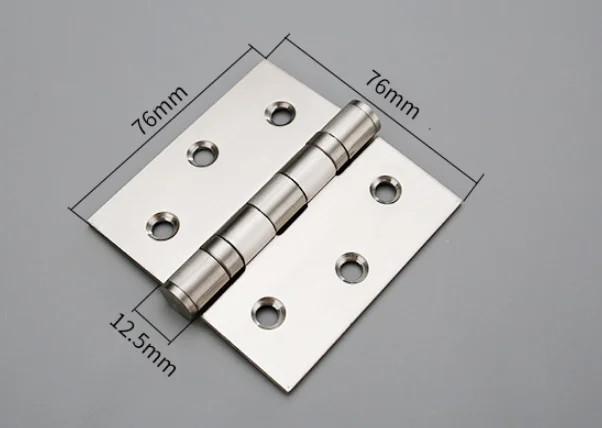 3*3*2.5 stainless steel hinge 304/201material 76*76*2.5mm  4 BB /2BB anti-corrsion door hinge
