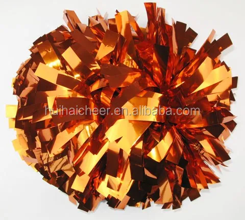 
Cheerleading metallic hot pink pom poms 