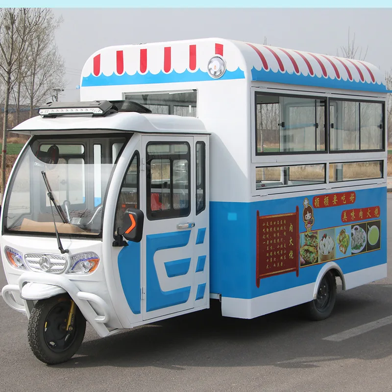 Tricycle food cart electric mobile food truck with cheap price