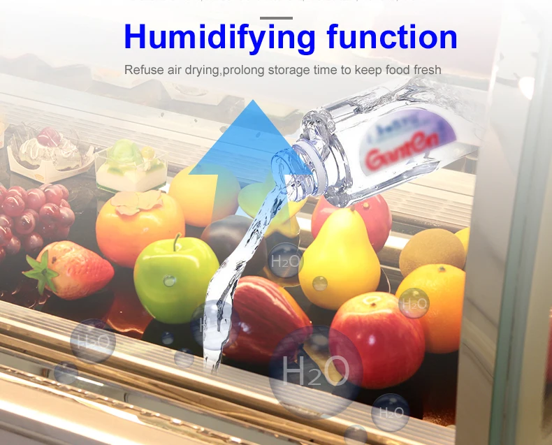 Supermarket refrigeration equipment chiller bakery display fridge cake refrigerated cabinet cake showcase
