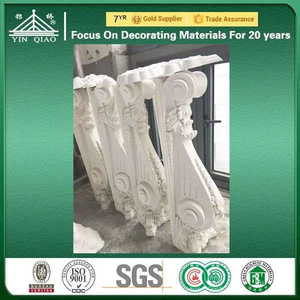 Gypsum Moulding Decorative Accessories Plaster Applique For Wall
