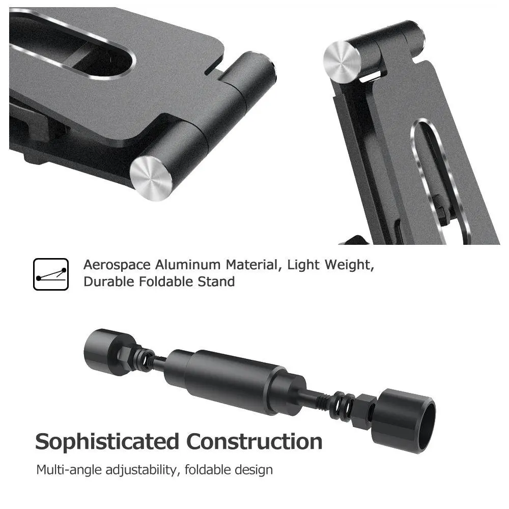 Foldable Adjustable Aluminum Stand Holder Bracket Kickstand