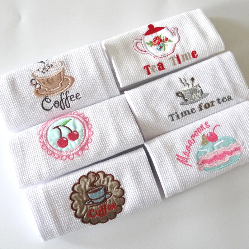 
wholesale 50x70 waffle weave blank tea towels for embroidery 